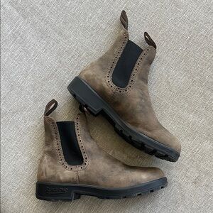 Blundstone Women's Brown Leather Combat Boots